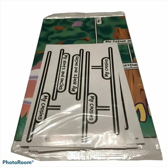 My Family Tree Poster With Stickers NEW Project - Picture 1 of 6